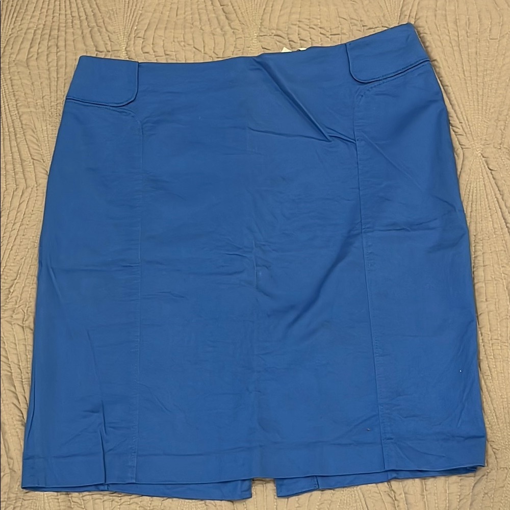 New York & Company Women’s Vibrant Blue Pencil Skirt
